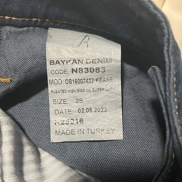 Free People We The Free High Waist Super Wide Leg Pleated Trouser - Size 28 - Picture 6 of 6